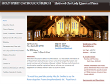Tablet Screenshot of holyspiritchurchde.org